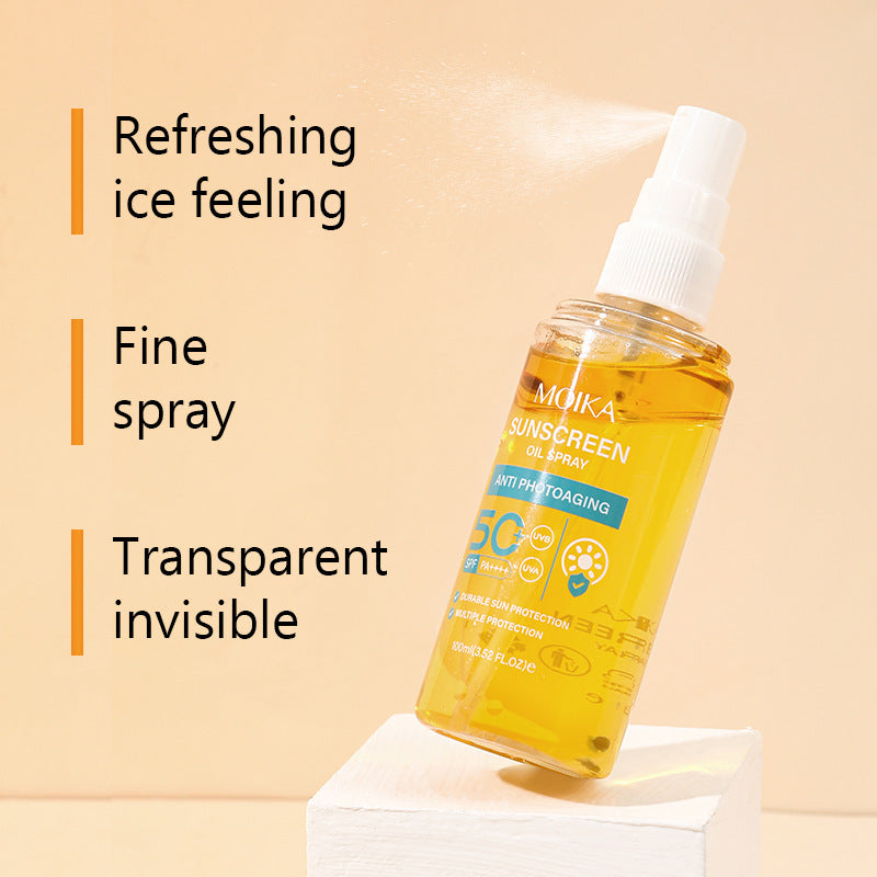 50 Times Sunscreen Spray In English